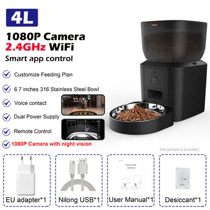 Smart Pet Feeder with HD Camera™