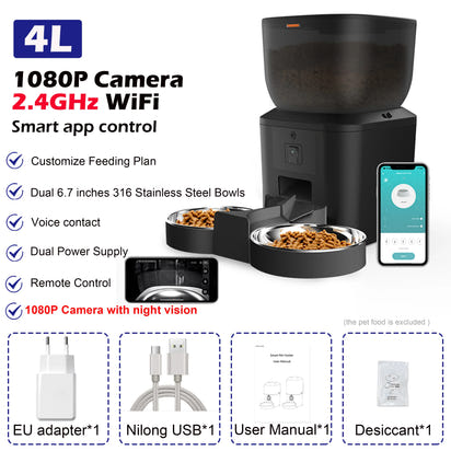 Smart Pet Feeder with HD Camera™